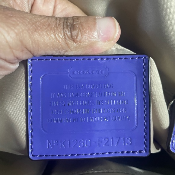 Coach Poppy Beige and Purple Women´s Bag